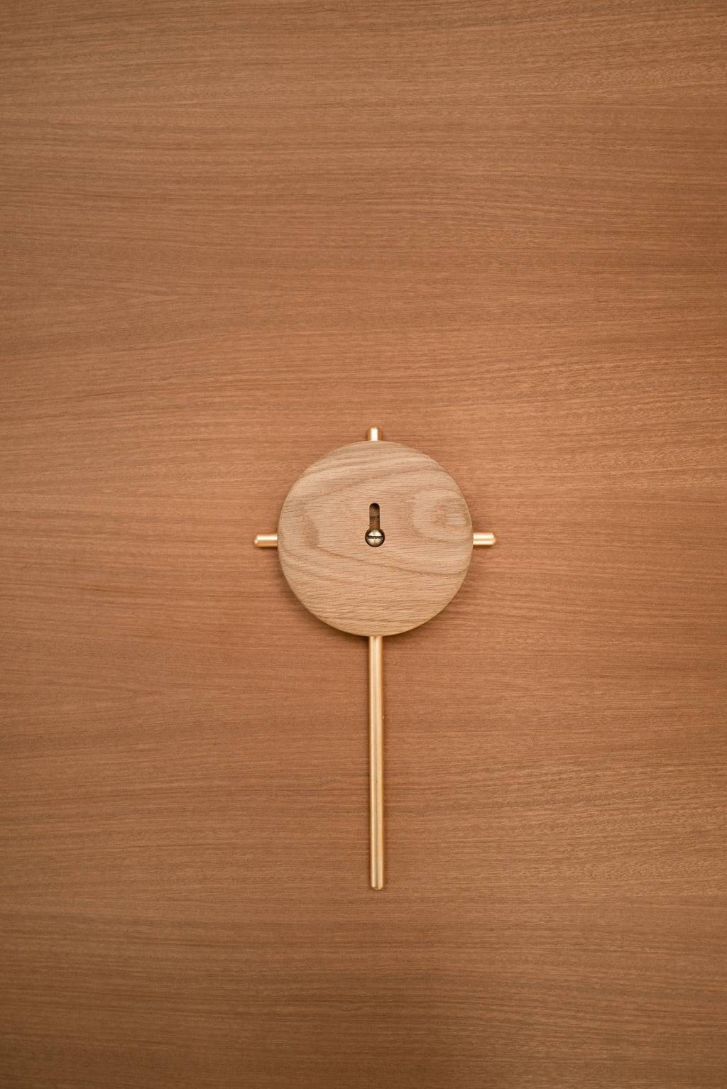 Brass Cross with White Oak Halo