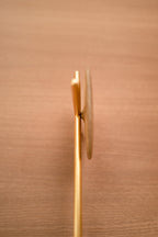 Brass Cross with White Oak Halo